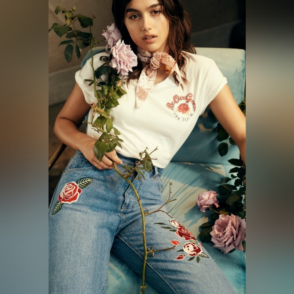 MinkPink x Disney's Beauty and the Beast - True Beauty Jeans Mom Jeans